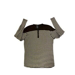 Jordan Craig Shirt Mens Long Sleeve Knit Thermal Striped Size XL New